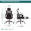 SWEETCRISPY Mesh High Back Ergonomic Office Chair Lumbar Support Pillow Computer Desk Chair W2201134125