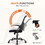Sweetcrispy Office Mid Back Ergonomic Mesh Computer Desk Larger Seat Executive Height Adjustable Swivel Task Chair with Lumbar Support W2201134204