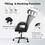 Sweetcrispy Ergonomic Office Chair High Back Mesh Gaming Desk Chair with Adjustable Headrest and Lumbar Support W2201134208