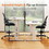 Sweetcrispy Drafting Tall Office Chair Ergonomic High Desk Chair with Flip-up Armrests W2201134212