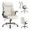 Sweetcrispy Executive Office PU Leather Desk Chair High Back Flip-Up Armrest Adjustable Ergonomic Home Office Chair W2201134309