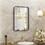 Bathroom Mirror Vanity Mirror for Wall,Aluminum Alloy Framed Wall Mirror Farmhouse,30"X22" W2201138185