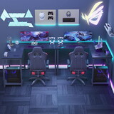 L Shaped Gaming Desk,Black W2201135265