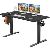 Electric Height Adjustable Standing Desk,Sit to Stand Ergonomic Computer Desk,Black,55