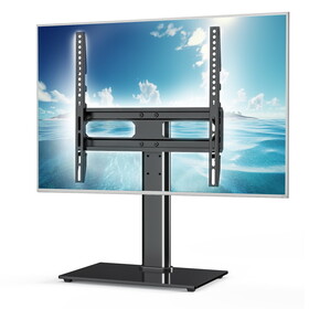 Universal rotating TV stand, 3-height adjustable desktop TV stand mount base for 26-55 inch TVS that can hold up to 99 pounds W2201P186346