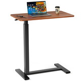 Adjustable mobile bed desk, computer desk, mobile standing desk, lifting desk, desk, brown P-W2201P195317