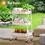 3 Tier Small Rolling Cart, Metal Utility Storage Organizer Kitchen Trolley Bathroom Laundry Room Bar Office Shelves W2201P250091