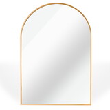 Gold 24x36 INCH Metal Arch Barhroom mirror W2203134097
