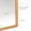 Gold 24x36 INCH Metal Arch Barhroom mirror W2203134100