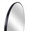 Black 39 inch Metal Round Bathroom Mirror W2203134993