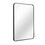 Black 22x30 INCH Metal Rectangle Barhroom mirror W2203135005