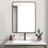 Black 24x32 INCH Metal Rectangle Barhroom mirror W2203135016