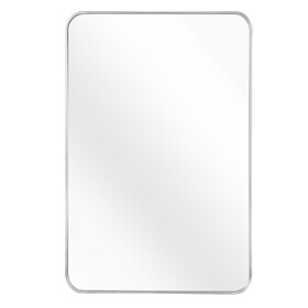 Silver 24x36 INCH Metal Rectangle Barhroom mirror W2203P156434