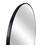 Black 42 inch Metal Round Bathroom Mirror W2203P156441