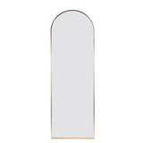 Gold 71x31.5 inch metal arch stand full length mirror W2203P156460