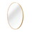 Gold 30 inch Metal Round Bathroom Mirror