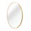 Gold 16 inch Metal Round Bathroom Mirror