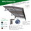 DA7934W Series Door Window Awning Canopy Made of 0.137inch Thick Crystal Solid Polycarbonate Sheet and Aluminum Alloy with Valance in size of 79" Wide x 34" Deep for Wooden Wall House W2205P180075