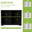 Universal Small 2 Shelf Bookcase in Black - Set of 2 W2208P175479
