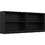 Universal Small 2 Shelf Bookcase in Black - Set of 2 W2208P175479