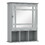 kleankin Bathroom Medicine Cabinet with Mirror, Wall Mounted Mirror Cabinet with Door and Storage Shelves, Gray W2225141049