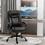 Vinsetto Big and Tall 400lbs Executive Office Chair with Wide Seat, Computer Desk Chair with High Back PU Leather Ergonomic Upholstery, Adjustable Height and Swivel Wheels, Black W2225141056