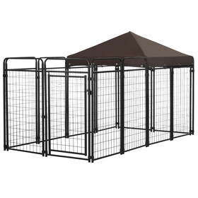 PawHut Dog Kennel Outdoor for Large and Medium Dogs, 9.3' x 4.6' x 5.2' W2225141105