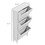 HOMCOM Narrow Shoe Storage Cabinet for Entryway with 3 Flip Drawers, Slim Shoe Rack Organizer with Louvered Doors for 6 Pairs of Shoes, White W2225141229