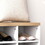 HOMCOM 2-in-1 Coat Rack Shoe Bench Set, 9 Pair Shoe Storage Cabinet Rack with Hall Tree, Entryway, Hallway, Mudroom, Bedroom Organizer, White W2225141244