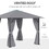Outsunny 10' x 10' Patio Gazebo Aluminum Frame Outdoor Canopy Shelter with Sidewalls, Vented Roof for Garden, Lawn, Backyard, and Deck, Gray W2225141366