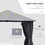 Outsunny 10' x 10' Patio Gazebo, Outdoor Gazebo Canopy Shelter with Netting & Curtains, Vented Roof, for Garden, Lawn, Backyard and Deck, Black W2225141386