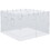 Outsunny Pop up Canopy Walls, Universal Replacement Netting, Set of 4 Mesh Screen Sidewalls, Patio Netting with 6 Service Windows and 1 Door for 10' x 10' Canopy Tent, White W2225141387