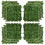 Outsunny Artificial Grass Wall Panel Backdrop, 12 20" x 20" Boxwood UV Protection Privacy Coverage Panels for Indoor & Outdoor Decor, Wall & Fence Covering, Sweet Potato, Green W2225141396