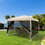 Outsunny 210D Oxford 10' x 10' Pop Up Canopy Tent with Netting, Instant Screen Room House, Tents for Parties, Height Adjustable, with Carry Bag, for Outdoor, Garden, Patio W2225141409