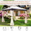 Outsunny 10' x 10' Outdoor Gazebo with Netting and Curtains, Patio Gazebo Canopy with 2-Tier Soft Top Roof and Steel Frame for Lawn, Garden, Backyard and Deck W2225141446