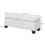 HOMCOM 46" Storage Ottoman Bench, Upholstered End of Bed Bench with Steel Frame, Button Tufted Storage Bench with Safety Hinges for Living Room, Entryway, Bedroom, Cream W2225141462
