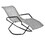 Outsunny Rocking Sun Lounger, Chaise Lounge Rocker for Sunbathing, Sun Tanning, Foldable, Portable Outdoor Patio Chair, Gray W2225141502