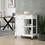 Kitchen Island Cart, Rolling Kitchen Island with Storage, Solid Wood Top, Drawer, for Dining Room, White W2225142052
