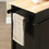 HOMCOM Kitchen Island Cart, Rolling Kitchen Island with Storage, Solid Wood Top, Drawer, for Dining Room, Black W2225142064