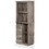 HOMCOM Freestanding Rustic Kitchen Buffet with Hutch, Pantry Storage Cabinet with Sliding Barn Door, Adjustable Shelf, Vintage Wood W2225142091