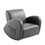 Qaba Kids Sofa Rocking Chair with Side Pocket, PU Leather Toddler Armchair for Children Grey W2225142239