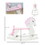 Qaba Little Wooden Rocking Horse Toy for Kids' Imaginative Play, Children's Small Baby Rocking Horse Ride-on Toy for Toddlers 1-3, Pink and White W2225142256