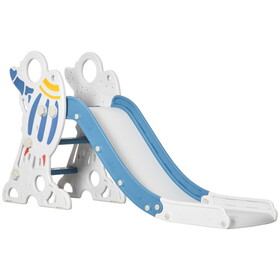 Qaba Kids Indoor Slide for Toddlers Ages 1.5-3, Small Toddler Slide, Space Toy Playset for Girls and Boys, Blue W2225142260