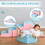 Qaba Foam Play Set for Toddlers and Children, Easy-to-clean 2 Piece Soft & Safe Kids Climbing Set for Crawling or Sliding, Multicolor W2225142281