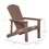 Outsunny Adirondack Chair, Faux Wood Patio & Fire Pit Chair, Weather Resistant HDPE for Deck, Outside Garden, Porch, Backyard, Brown W2225142496