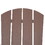 Outsunny Adirondack Chair, Faux Wood Patio & Fire Pit Chair, Weather Resistant HDPE for Deck, Outside Garden, Porch, Backyard, Brown W2225142496