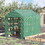 Outsunny Walk-in Greenhouse for Outdoors with Roll-up Zipper Door, 18 Shelves, PE Cover, Small & Portable Build, Heavy Duty Humidity Seal, 95.25" x 70.75" x 82.75", Green W2225142615