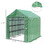 Outsunny Walk-in Greenhouse for Outdoors with Roll-up Zipper Door, 18 Shelves, PE Cover, Small & Portable Build, Heavy Duty Humidity Seal, 95.25" x 70.75" x 82.75", Green W2225142615