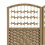 HOMCOM 4 Panel Room Divider, Folding Privacy Screen, 5.6' Room Separator, Wave Fiber Freestanding Partition Wall Divider, Natural W2225142643