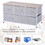HOMCOM 40" L 5 Drawer Horizontal Storage Cube Dresser Unit Bedroom Organizer Livingroom Shelf Tower with Fabric Bins W2225142644